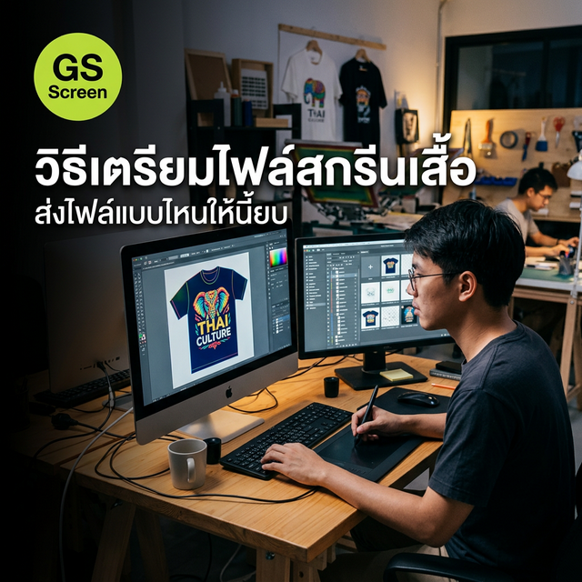 วิธีเตรียมไฟล์สกรีนเสื้อ 2025 ส่งแบบไหนให้เนี้ยบที่สุด