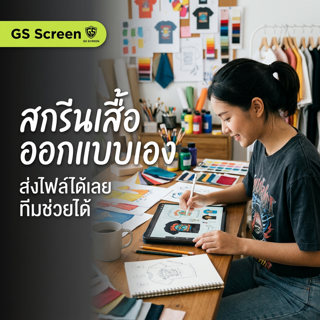 สกรีนเสื้อออกแบบเอง ทำได้ไหม ส่งไฟล์ยังไง (2025)