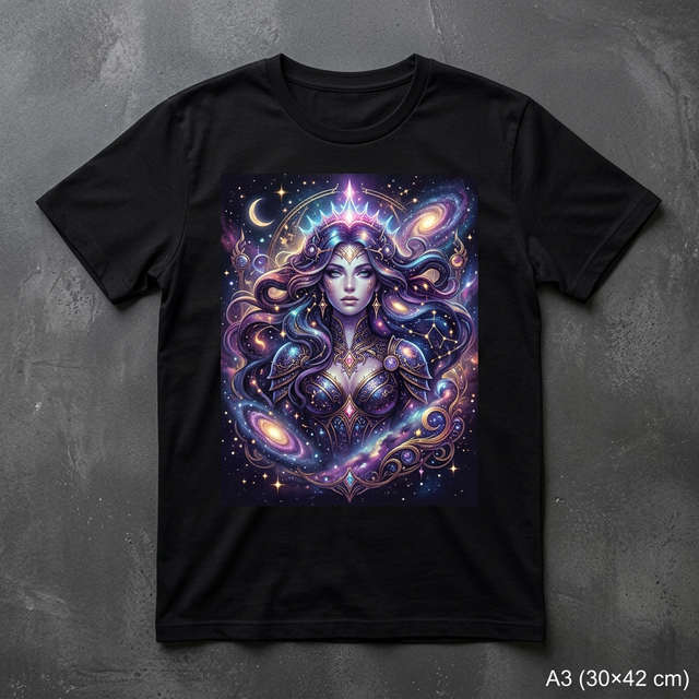 สกรีนเสื้อ DTG ขนาด A3 Full Print เสื้อดำ