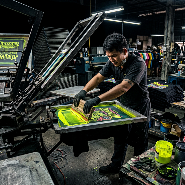 โรงงานสกรีนเสื้อ ครบวงจร รังสิต ปทุมธานี GS Screen